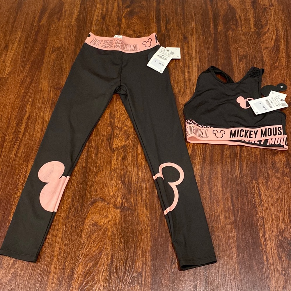 NWT Zara girls Disney Mickey set size 9/10